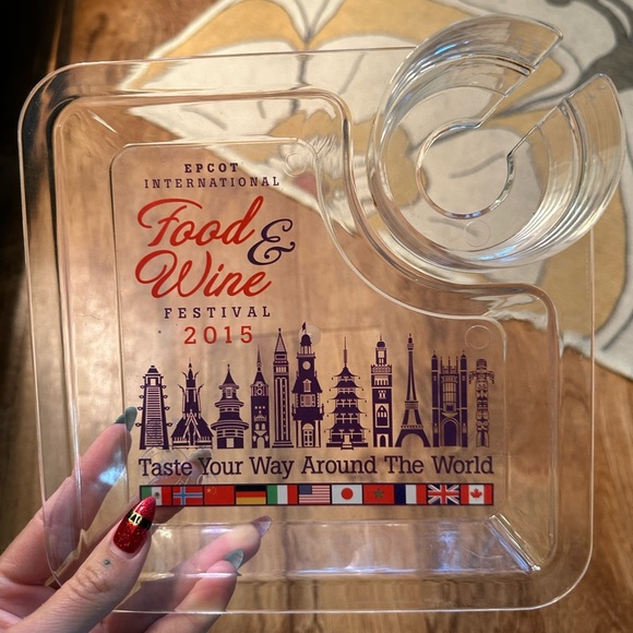 2015 Epcot Food & Wine Drink/Snack Appetizer Tray. EUC - Picture 2 of 4